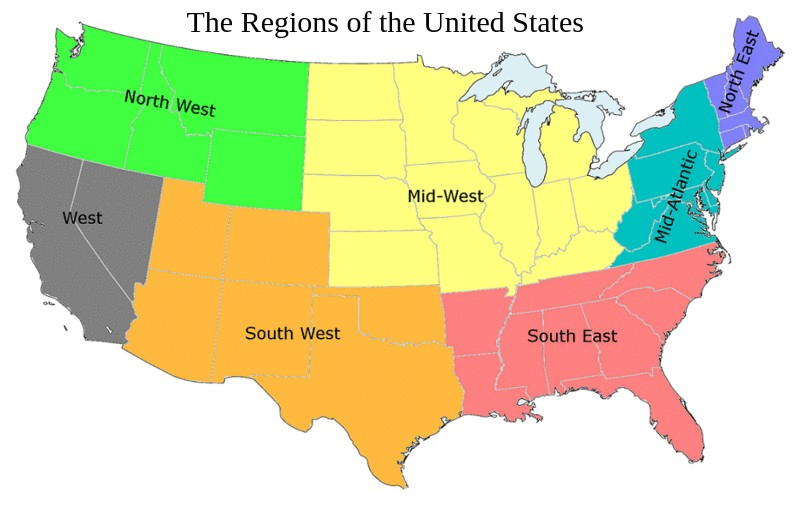 USA Regional Map